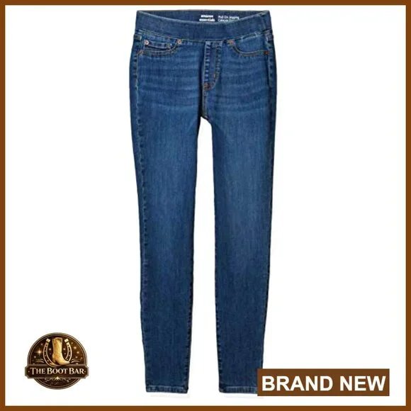 Women's Stretch Pull-On Jeggings Skinny Fit Mid Rise Denim - Picture 5 of 5